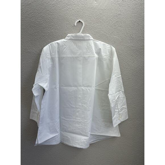 Appleseeds Womens Shirt Size XL White 3/4 Sleeve Button Up - Picture 7 of 12